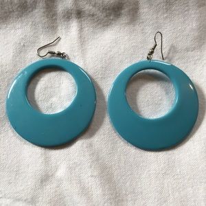 Urban Outfitters Plastic Hoop Earrings, Vintage 90s